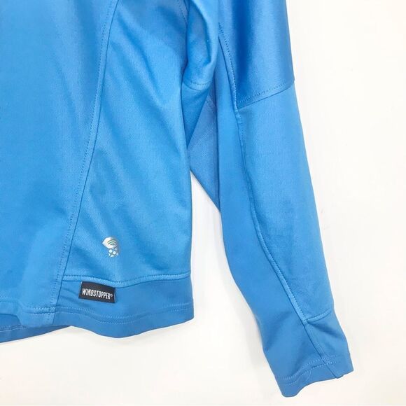 Mountain Hardwear Blue Gray Windstopper Quarter Zip Performance Layer Pullover - Picture 6 of 14
